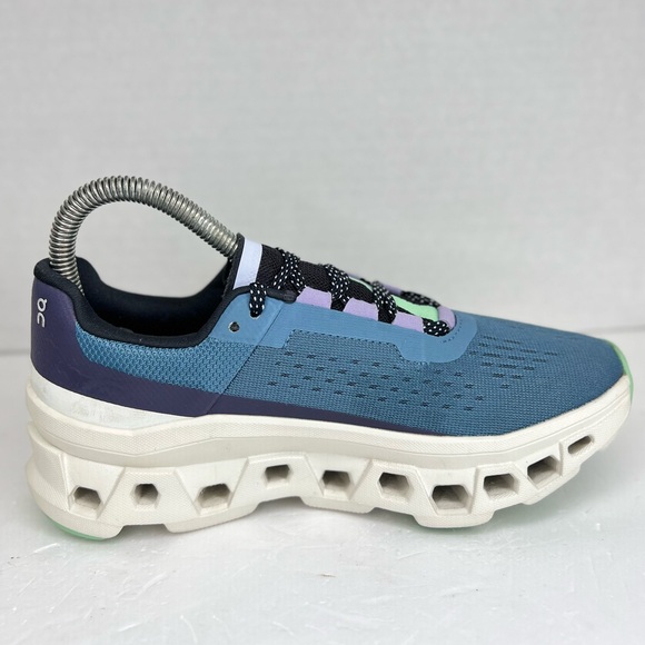 On Cloudmonster Womens Size 6M Dust/Vapor 61.98081 Worn 1x Indoors 99% New - Picture 10 of 16